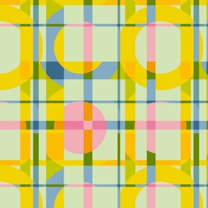 plaid & dots - a modern plaid design