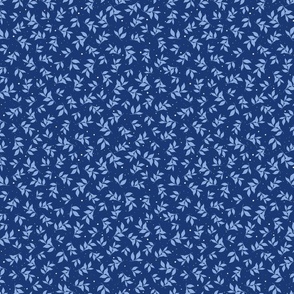 Spring Leaves - Colbalt Blue - Medium Scale