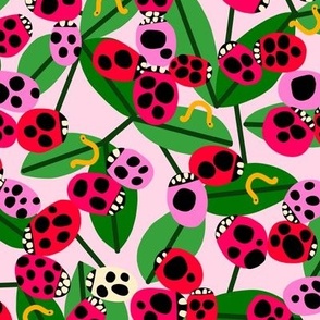 Ladybug Polka - Pink