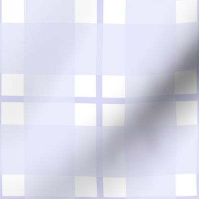 Large scale digital lavender plaid - digital lavender gingham with narrow darker stripe - 12 inch repeat