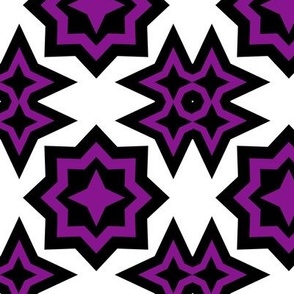 Purple Geometric Shapes - Larger