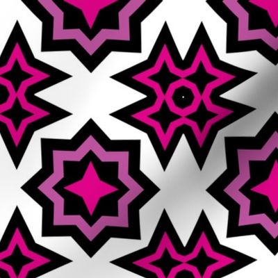 Pink Geometric Shapes - Larger