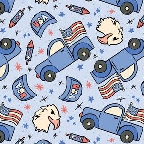 Fourth of July Boy Trucks 