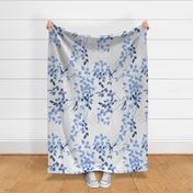 Damask Nightingale - Delft Blue - Large Scale