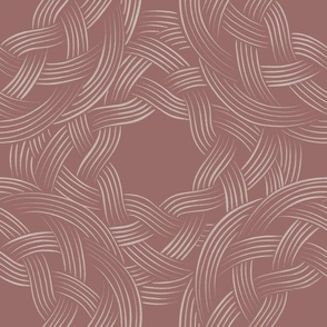 Celtic Knot _ Copper Rose Pink_ Silver Rust _ Brushstrokes