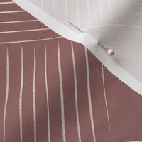 Contemporary Geometric Weave _ Copper Rose Pink_ Creamy White _ Lines