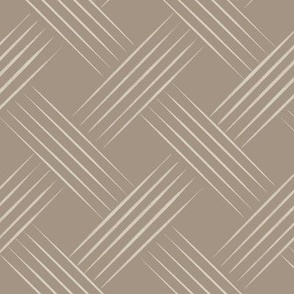 diagonal lines _ bone beige_ khaki brown _ lattice weave