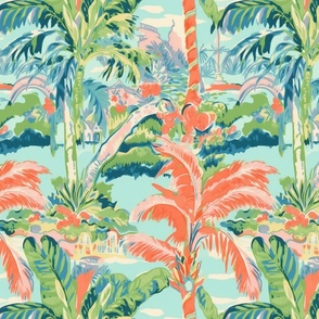 Palm Toile