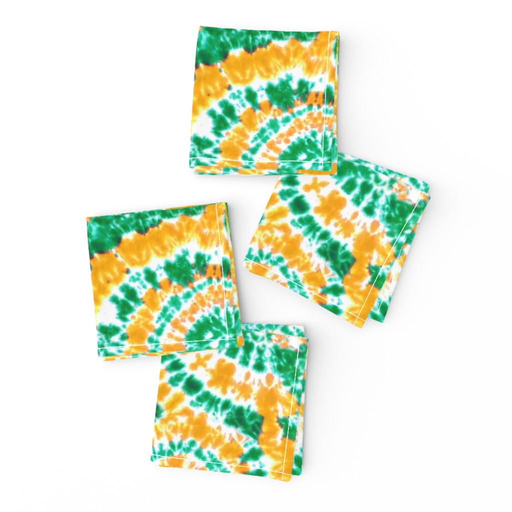 tie dye - green and orange -  C23