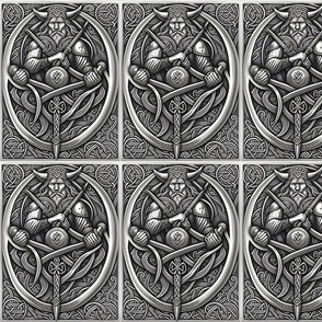 Norse metal design,Viking patterns,Nordic metalwork,Odin-inspired design,Thor-inspired design,Viking knotwork design Scandinavian metalwork Nordic myt