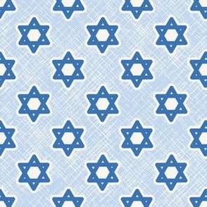 small 2x2in star of david - blue