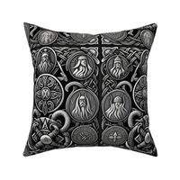 Norse metal design,Viking patterns,Nordic metalwork,Odin-inspired design,Thor-inspired design,Viking knotwork design,Scandinavian metalwork,Nordic mythology 