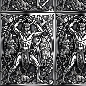 Norse metal design,Viking patterns,Nordic metalwork,Odin-inspired design,Thor-inspired design,Viking knotwork design Scandinavian metalwork Nordic mythology design,Runestone metalwork,Viking age metalwork,Axe-inspired design,Norse mythology-inspired