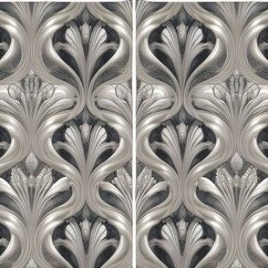Silver,art nouveau,intricate, beautiful,jugend,pattern, vintage design,antique 