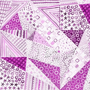 L | Clash Pattern Triangles in Pink - ©Lucinda Wei