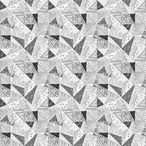 Clash Pattern Triangles in Grey S - ©Lucinda Wei