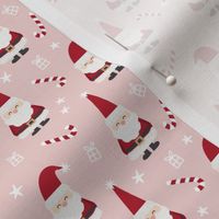 ( small ) Santa, candy cane, pink