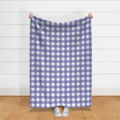 Large Very Peri Gingham - Very Peri and White check - 12 inch repeat