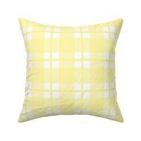 Large yellow plaid - yellow gingham with narrow darker stripe - 12 inch repeat