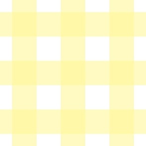 Large Yellow Gingham - Yellow and White check - 12 inch repeat