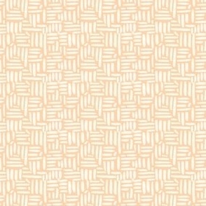 organic lines, marks and stripes in peach and off white- vintage autumn collection blender, hand painted hash marks