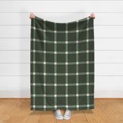 jumbo plaid in dark green, sage and white for wallpaper and bedding. Vintage Autumn collection