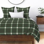 jumbo plaid in dark green, sage and white for wallpaper and bedding. Vintage Autumn collection