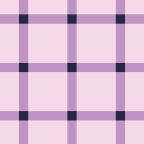 jumbo plaid in purple, lilac and navy blue for wallpaper and bedding. Vintage Autumn collection