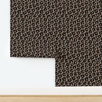 Dizzy wild spots - African animal print textures soft beige black on latte brown seventies palette