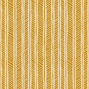 Oily Brush Herringbone - Mustard Yellow