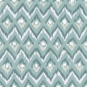  ikat chevron | sage green