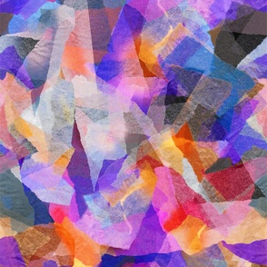 Multicolor bright wripped paper digital surface