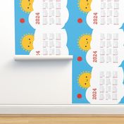 Happy Sun 2024 Tea Towel Calendar