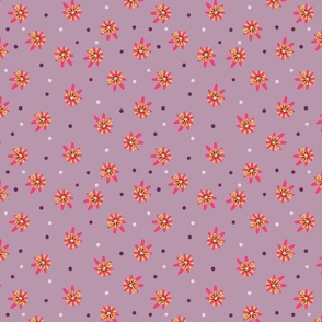 Ditsy floral purple