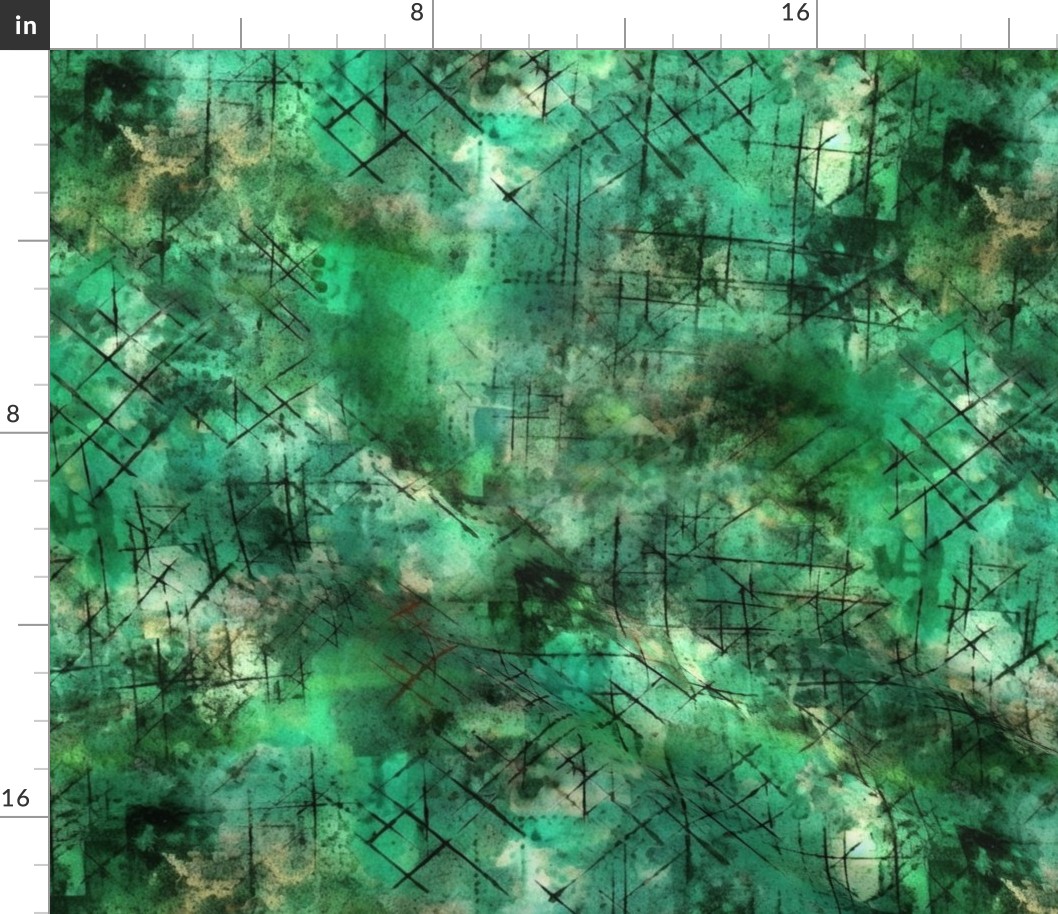 abstract green geometric grunge 