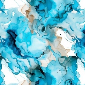 blue alcohol ink 