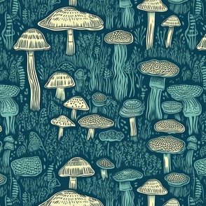 green mushrooms 