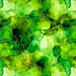 lime green alcohol ink