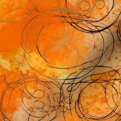 orange abstract grunge 