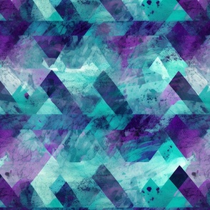 purple and seaform geometric grunge