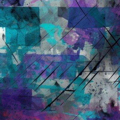 teal and purple and blue abstract grunge 