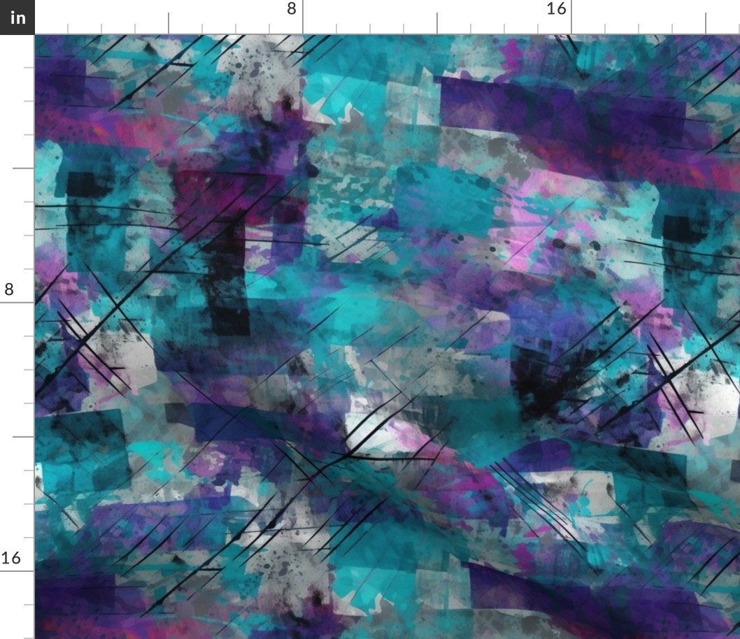 teal and purple and blue abstract grunge 