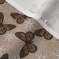 Embroidered Butterflies 