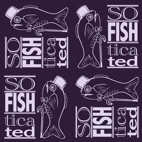 (S) Dark So Fish ticated pattern 