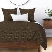 Ornamental organic dots  - earth tones - brown - medium