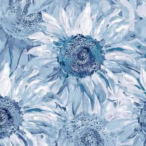 light blue flowers wallpaper