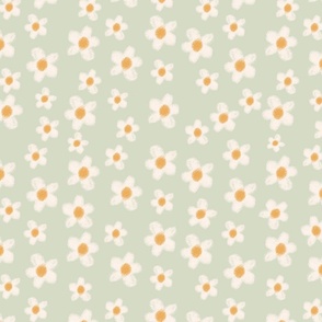 Hippy Dippy Daisies, flower child daisy  print