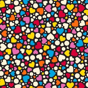 Not-So-Ditsy Hearts || candy-colored large-scale terrazzo