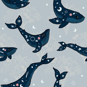 Whales in the garden