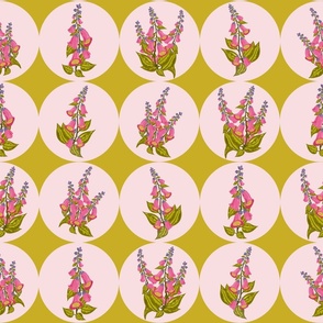 Foxglove flowers pattern